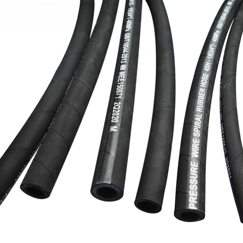 SAE 100 R12 1/4 polegada 3/4 polegada sucção aço fio trenzado tubo hidráulico mangueira