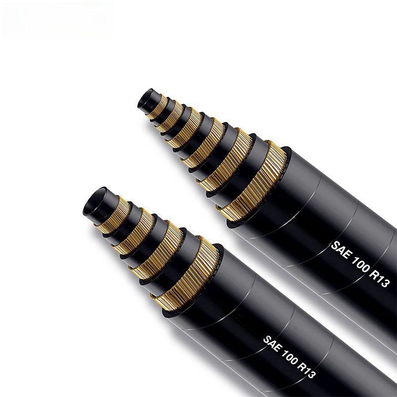 Tubo de mangueira hidráulica espiral resistente à abrasão / SAE 100 R13 Mangueira hidráulica 1/4 polegada 3/4 polegada