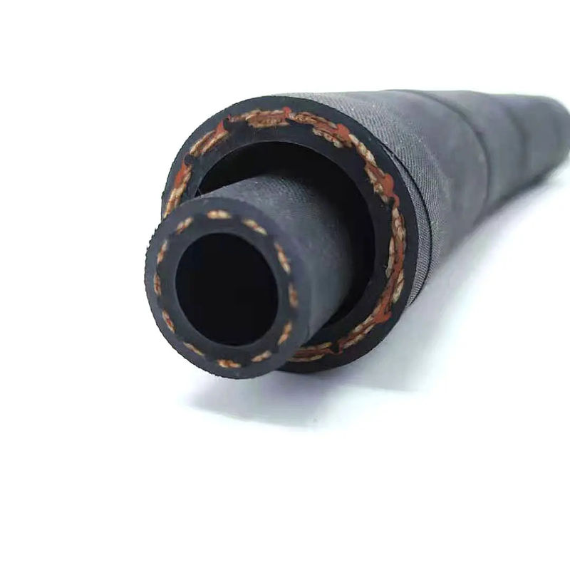 Tubo de retorno de óleo de borracha flexível multiuso R3 R6 Tubo hidráulico trançado de fibras