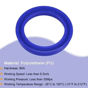 KELONG Polyurethane Rod Hydraulic Seals UHS/UN ID6-200mm U Type Seal Seals de pistão