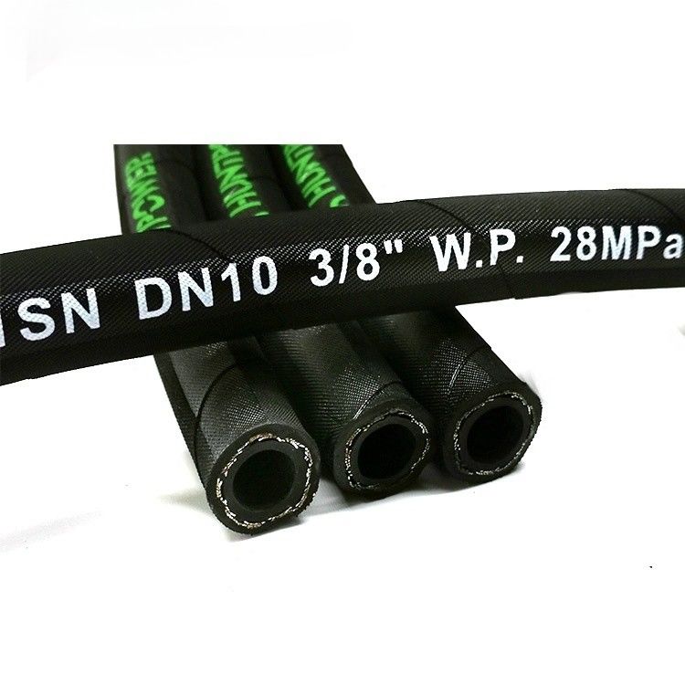 Alta pressão 3/8 1sn Braid Hydraulic Hose Pipe SAE 100r1 En853 Pressão óleo combustível industrial